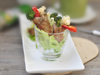 17、里脊肉烤菜花,里脊肉烤菜花