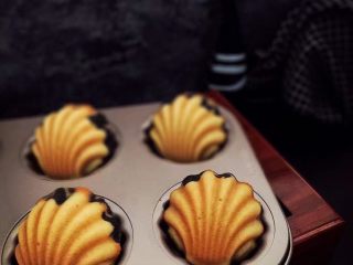 11、竹炭玛德琳,成品图。