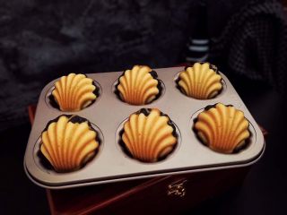 12、竹炭玛德琳,成品图。