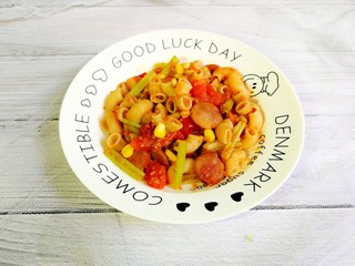 14、火腿彩蔬炒意粉,开吃咯