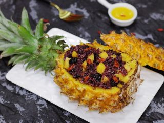 15、香甜菠萝糯米饭,成品图。