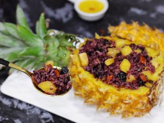 16、香甜菠萝糯米饭,成品图。