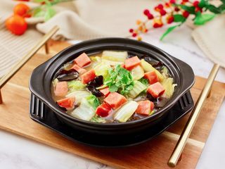 18、火腿炖白菜,成品一