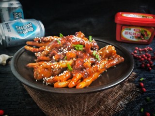 22、入口即化的韩式辣鸡爪,入口即化的韩式鸡爪好了!