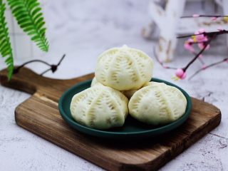 19、小苔菜虾皮花样包子,再来一张诱惑你。