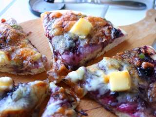 17、蓝莓酱薄底披萨|在家自己做胜过必胜客,成品