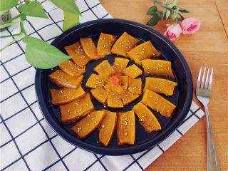 15、蜂蜜烤南瓜,香甜!