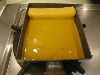 10、魚籽海鮮燒,這是第三次蛋液