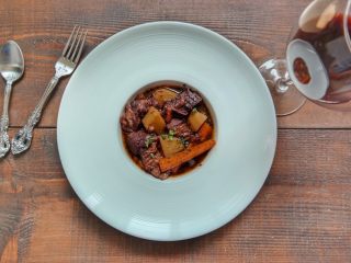36、#食二星座#红酒烩牛肉Beef Bourguignon,装盘