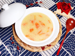 14、胡萝卜小米粥,一碗养生滋补胡萝卜小米粥就上桌了!