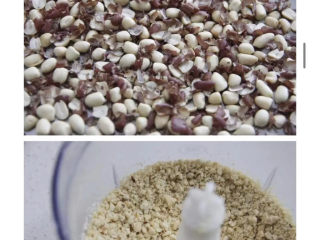 3、三色汤圆,黑芝麻馅：花生烤熟去皮，用料理机打碎