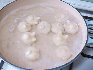 19、萌系汪汪。【豆香柴犬汤圆】,煮三分钟左右，时间久一些也没关系，然后捞起