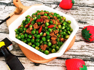 18、肉末炒豌豆,肉末炒豌豆好吃又好做，清淡适宜，拌饭拌面都可以~