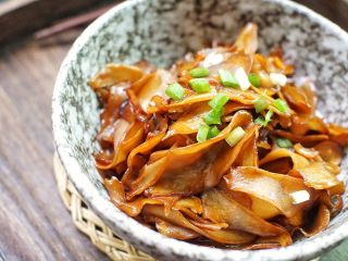 9、日式干贝酱汁杏鲍菇,近看