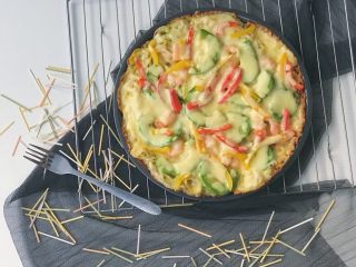 19、缤纷面条披萨,香喷喷不一样的披萨就出锅啦