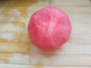 1、番茄炒西葫芦,西红柿去皮