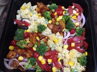 22、吐司魔方披萨,撒入玉米粒做装饰