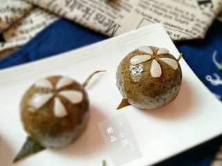 14、薄荷青团――最爱那抹青,成品。