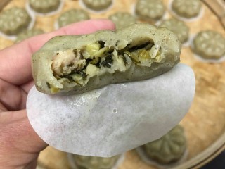 20、糯米青团/清明粿,看一下蒸好的青团是不是很有食欲