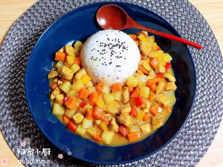 16、咖喱鸡肉土豆,快快学起来吃起来吧！