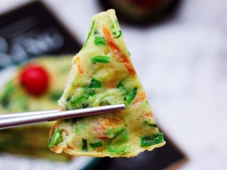 17、鹅蛋菠菜早餐饼,宝贝好喜欢，一下吃了好几块。