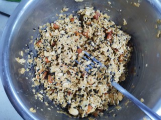 9、燕麦棒,搅拌均匀