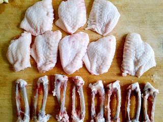 4、采鸡翅的小蘑菇(无油版),我用尽洪荒之力,完成拆骨,得瑟一下,此处应有掌声,哈哈。