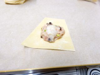 12、粤式瑶柱海参云吞,皮儿，馅儿，瑶柱，包起来就行了。