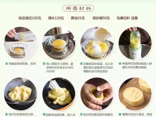 7、绿豆糕  ,     做法大致一样，包馅的可以参考下。