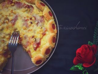 12、花朵培根披萨,完成