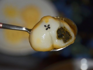 14、萌萌哒柴犬汤圆,芝麻馅儿~