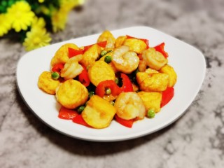 20、虾仁日本豆腐,成品图