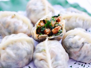 19、辣椒叶酱肉包,皮薄馅足,好吃到没有朋友。