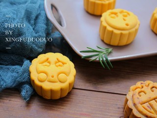 14、表情包双味南瓜饼,每个表情都很立体，看这出神入化的小眼神～