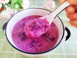 10、紫薯小米粥,可以开吃了，软糯香甜，粘稠度刚刚好