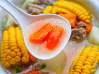 16、胡萝卜炖排骨,无敌鲜美好喝!