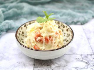 13、日式土豆沙拉,香甜可口的沙拉就做好了