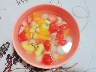 14、水果汤圆,水果汤圆成品图