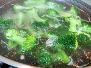 14、蒜蓉西兰花,水沸后即可捞出