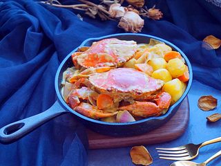 28、泰式椰浆土豆咖喱蟹,好吃