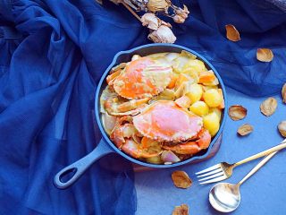 30、泰式椰浆土豆咖喱蟹,美美哒