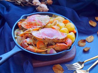 32、泰式椰浆土豆咖喱蟹,鲜美