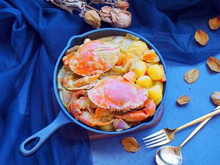 37、泰式椰浆土豆咖喱蟹,小朋友也爱吃