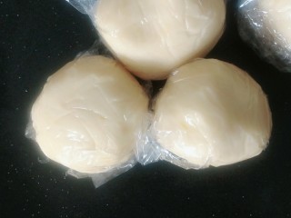 19、流心奶黄月饼,分成25g的小份 冷藏备用