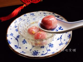 14、雨花石黑芝麻汤圆,完成。