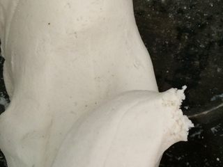 6、紫薯汤圆,再次揉糯米团