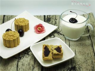 15、香油豆沙馅绿豆糕,成品图