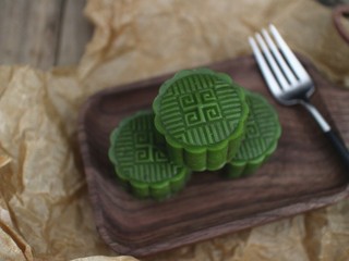 10、抹茶冰皮月饼,好吃