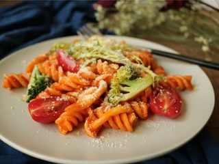 13、番茄罗勒意面,很有食欲。