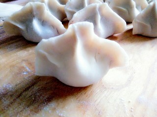 17、冬至之羊肉馅饺子,一个挤饺就做好了